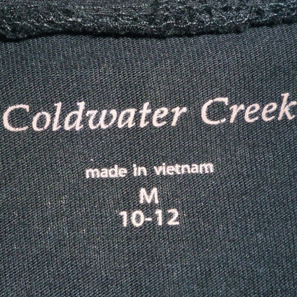 Coldwater Creek Black Open Ruffle Front Jacket - Picture 7 of 8